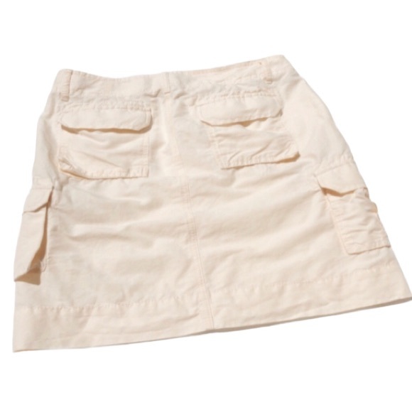Gap Utility Cargo Skirt, Cream Linen Blend, Size 6 - Picture 5 of 13